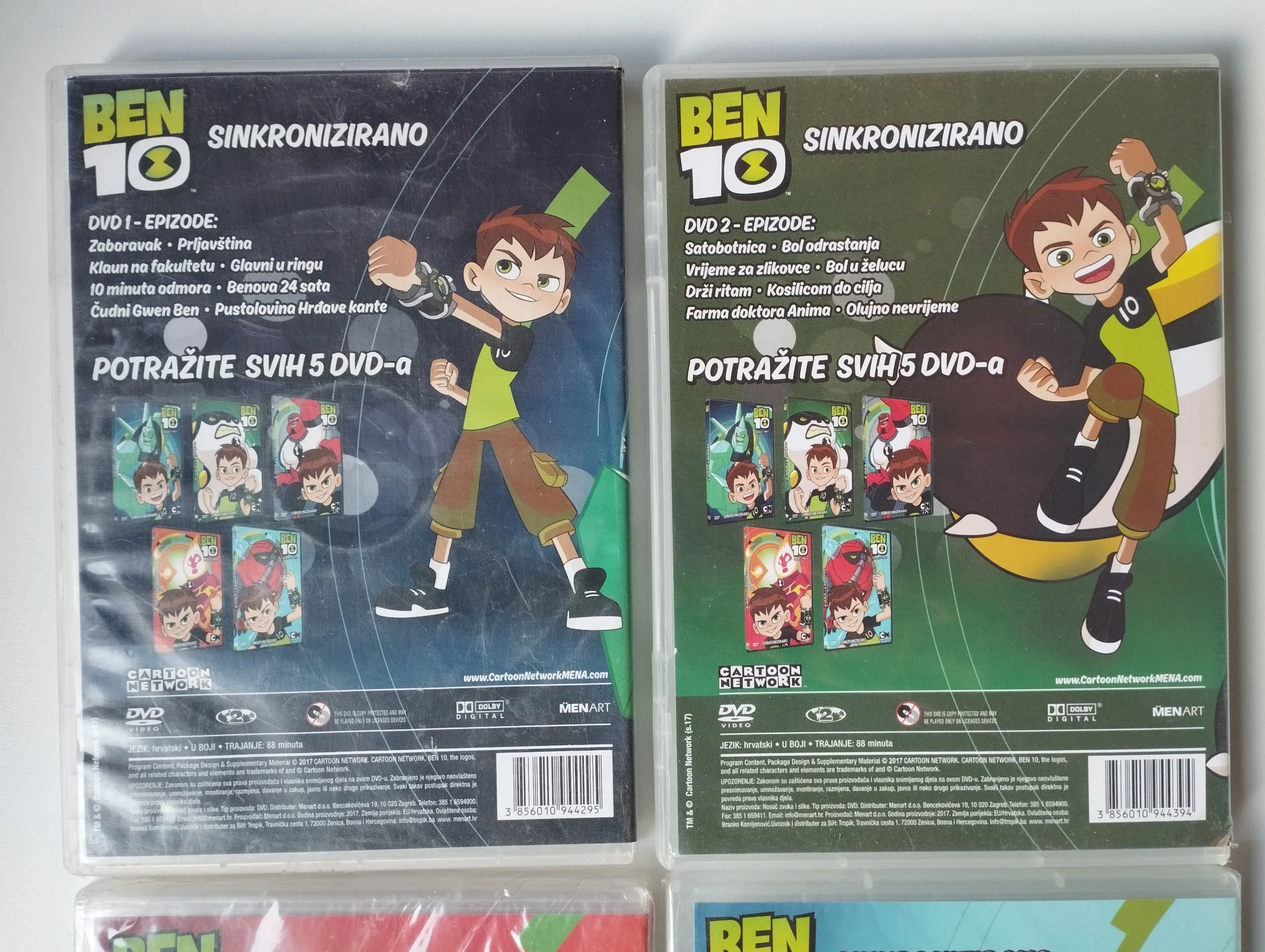 ben 10 - sezona 1 dvd 1,2,4,5 novo - slika 2