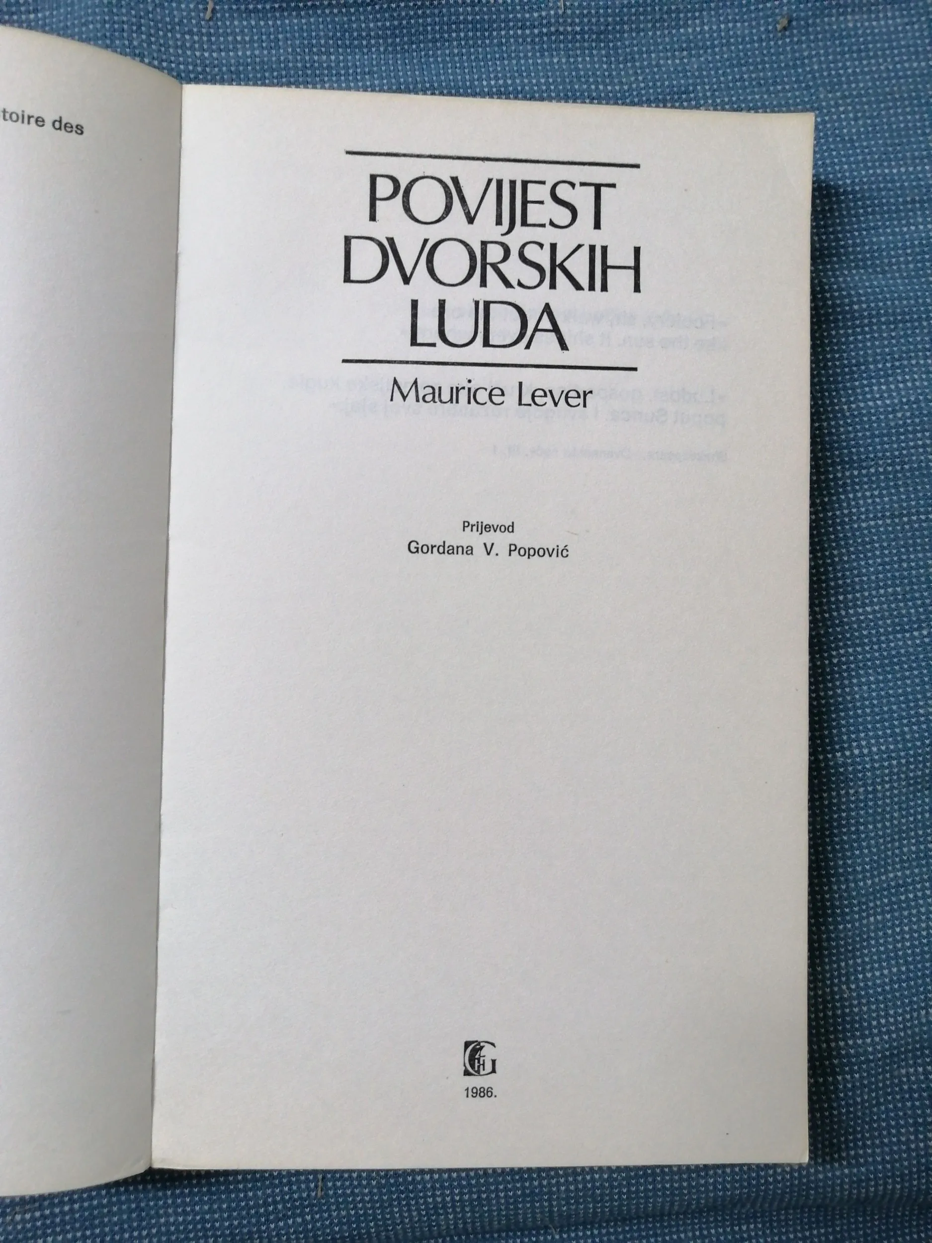 maurice lever – povijest dvorskih luda - slika 2