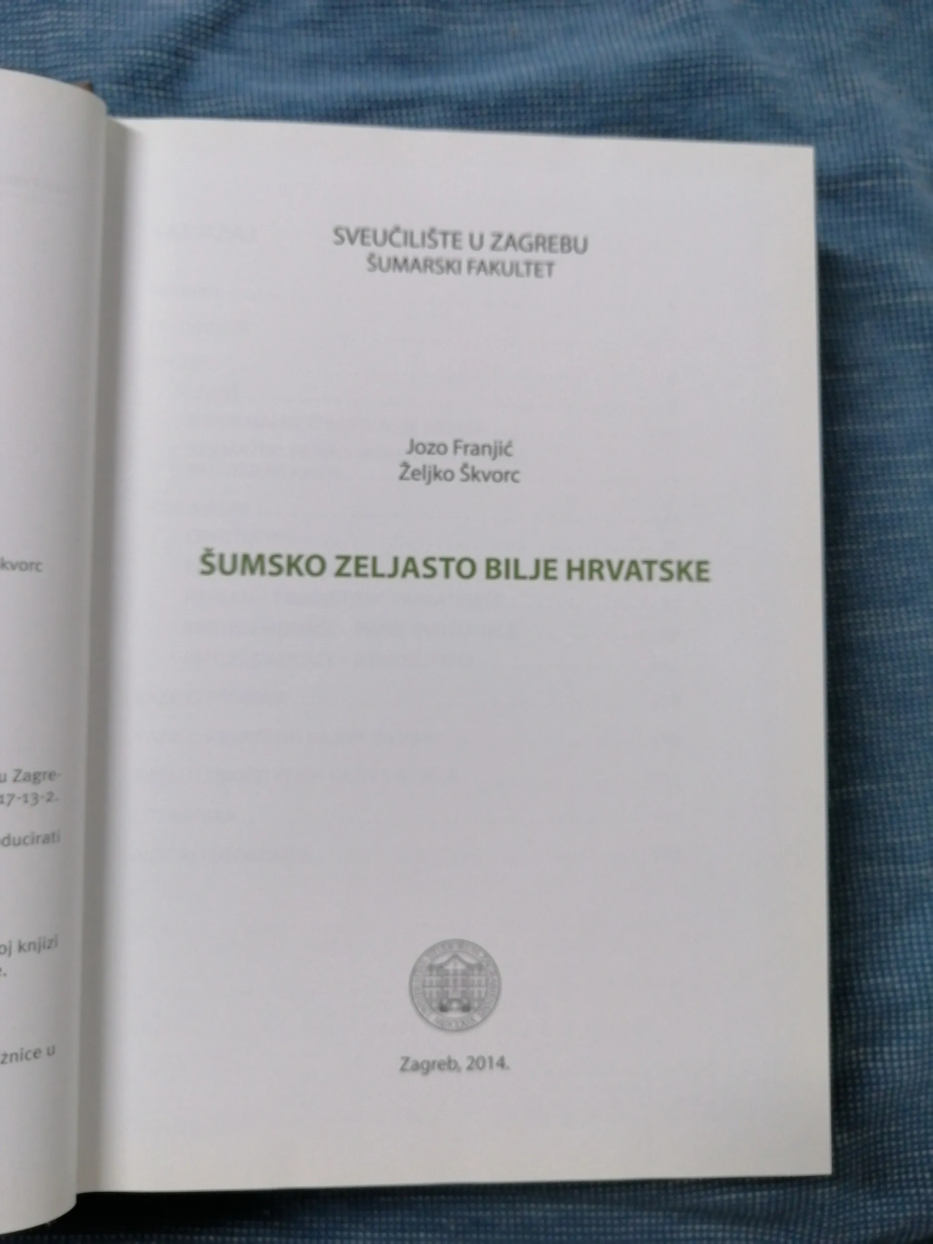 jozo franjić, željko škvorc – šumsko zeljasto hrvatske - slika 2