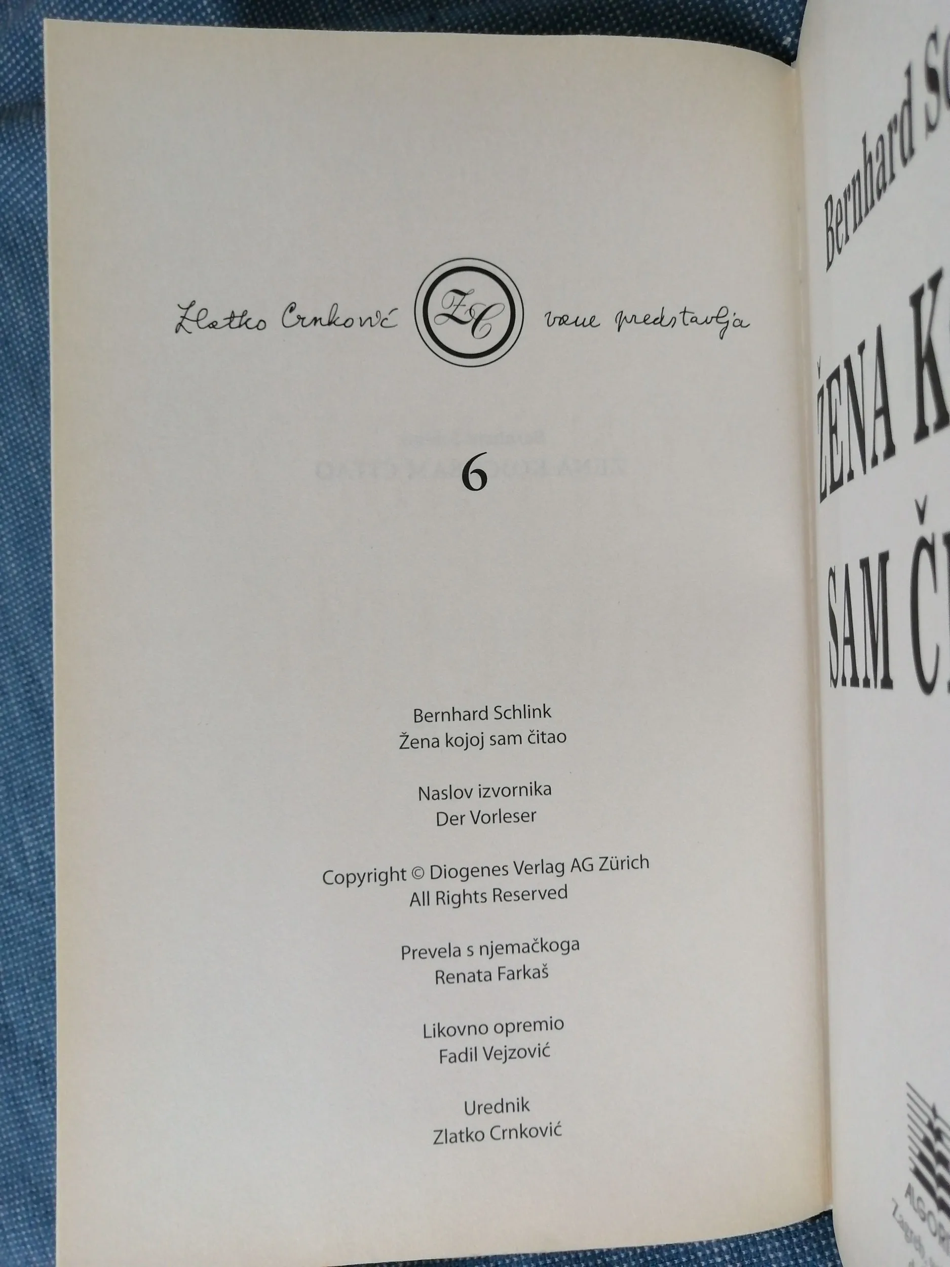 bernhard schlink – žena kojoj sam čitao - slika 3