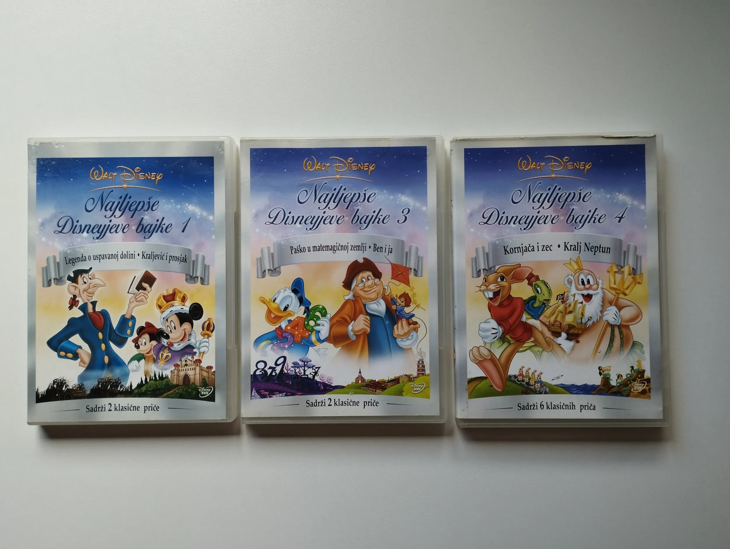 Disney - Najljepše Disneyjeve bajke 1,3, 4 DVD - Samobor