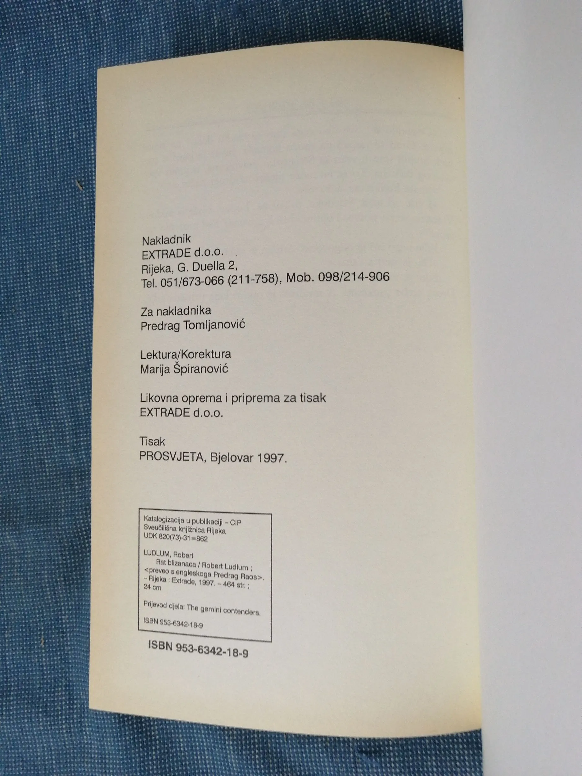 robert ludlum – rat blizanaca - slika 4