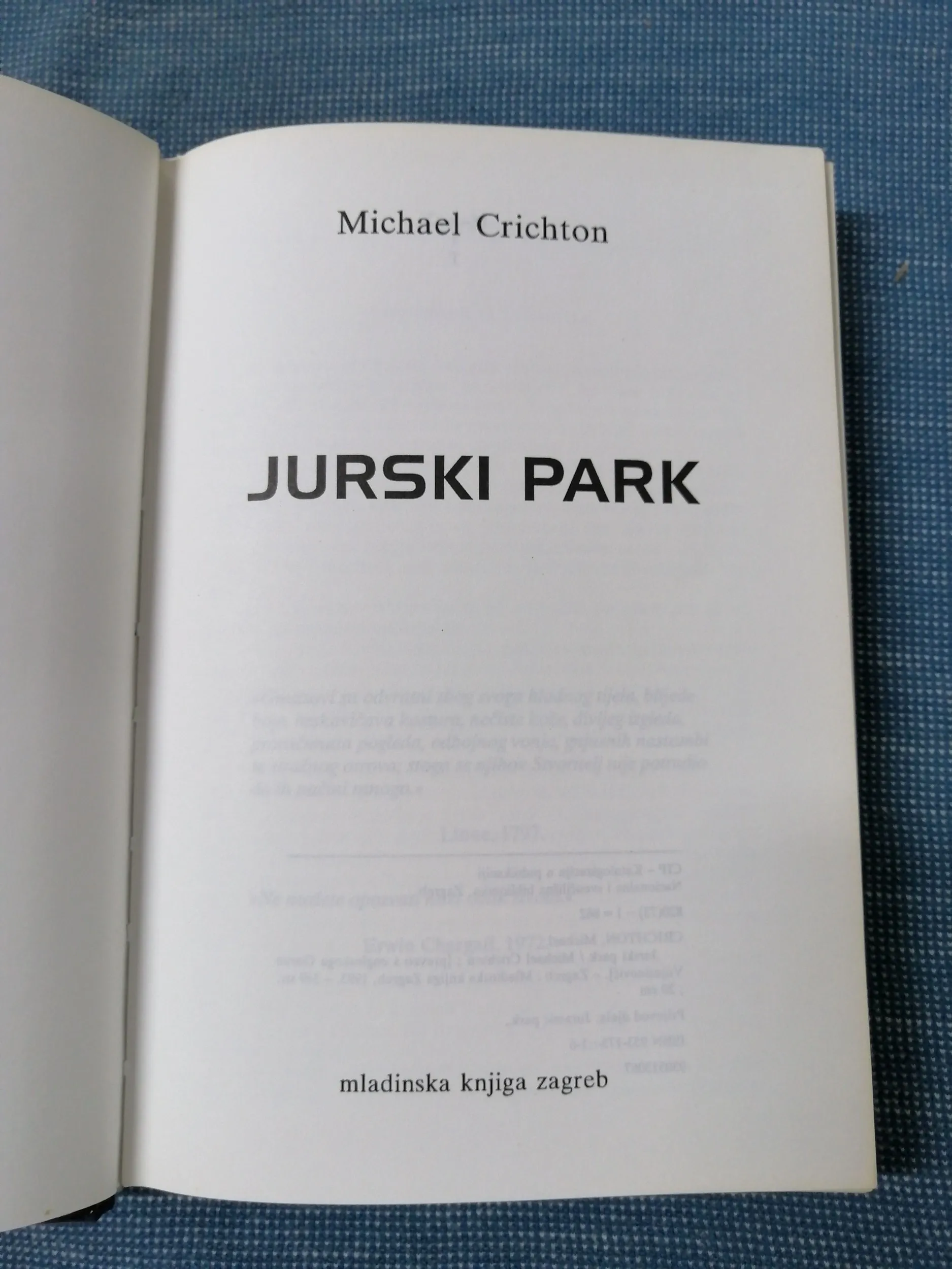 michael crichton – jurski park - slika 2