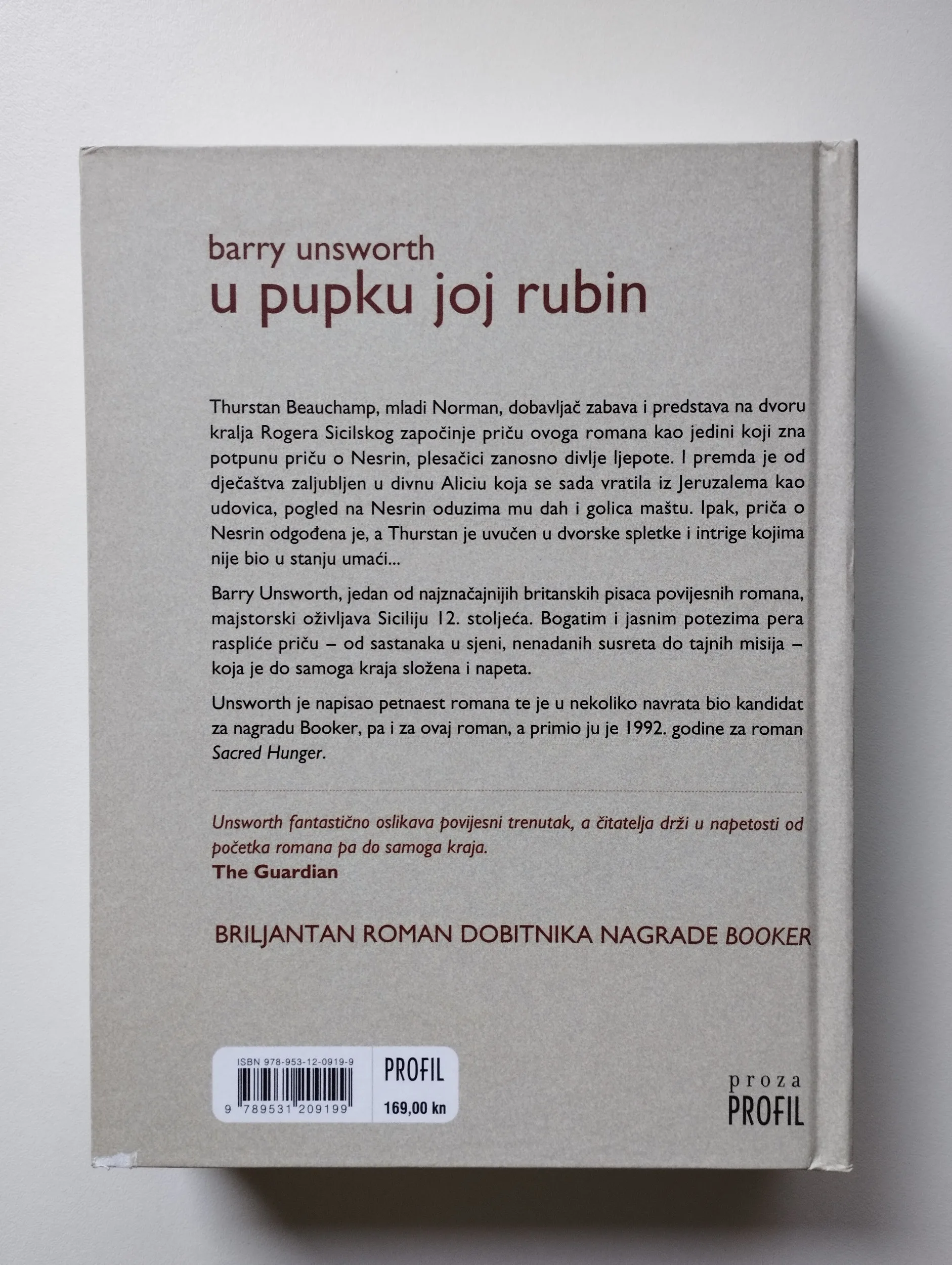 barry unsworth - u pupku joj rubin - slika 2
