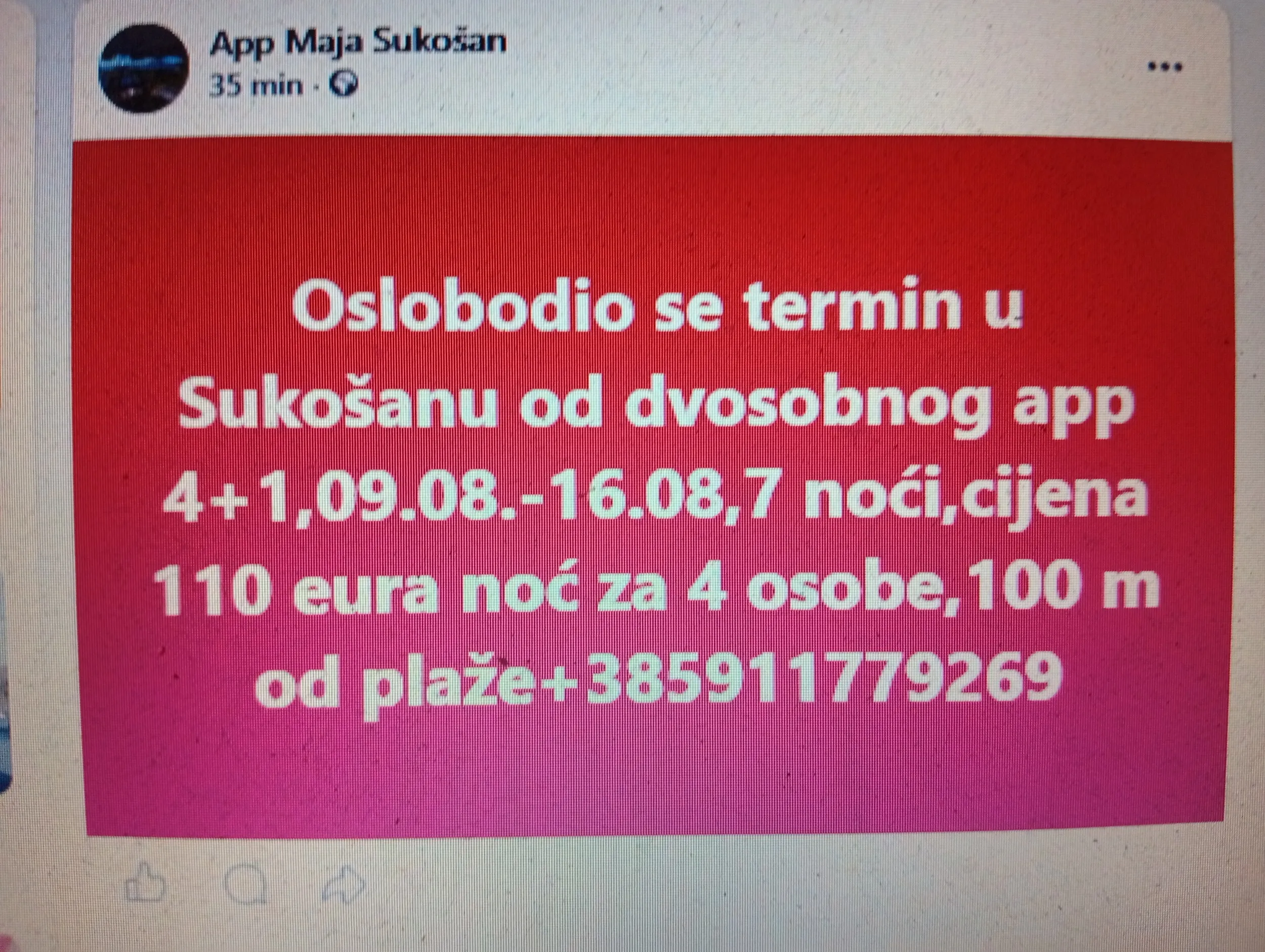 app 4+1 od 49 eura u prizemlju sa velikom terasom ,od plaže 100 metara - slika 1
