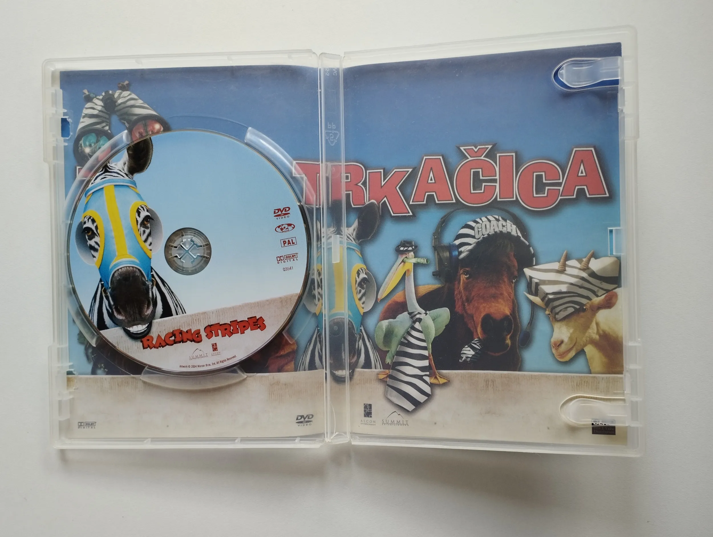 racing stripes / zebra trkačica dvd - slika 2