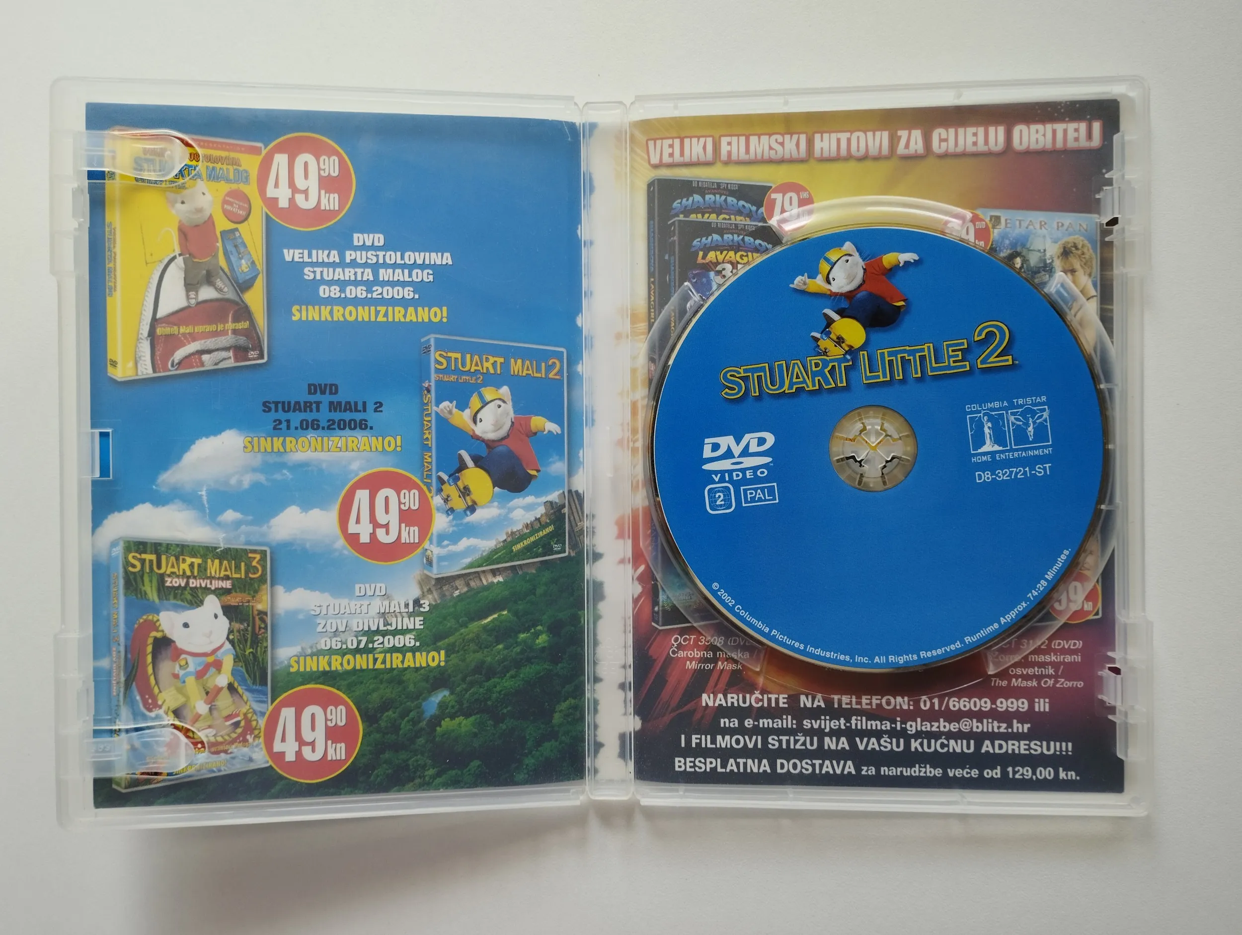 stuart little 2 / stuart mali 2 dvd - slika 2