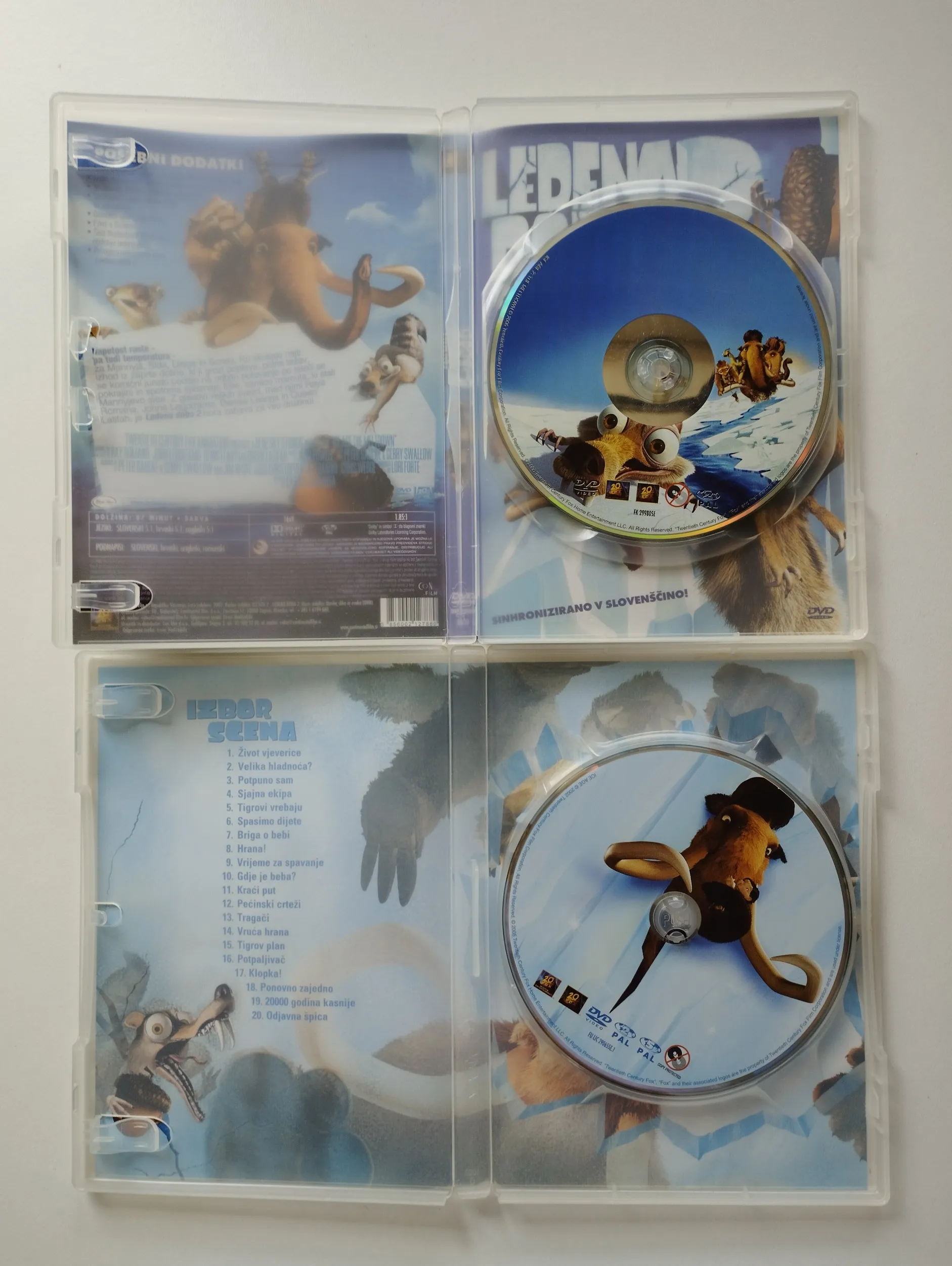 ice age / ledeno doba 1,2 dvd lot - slika 3
