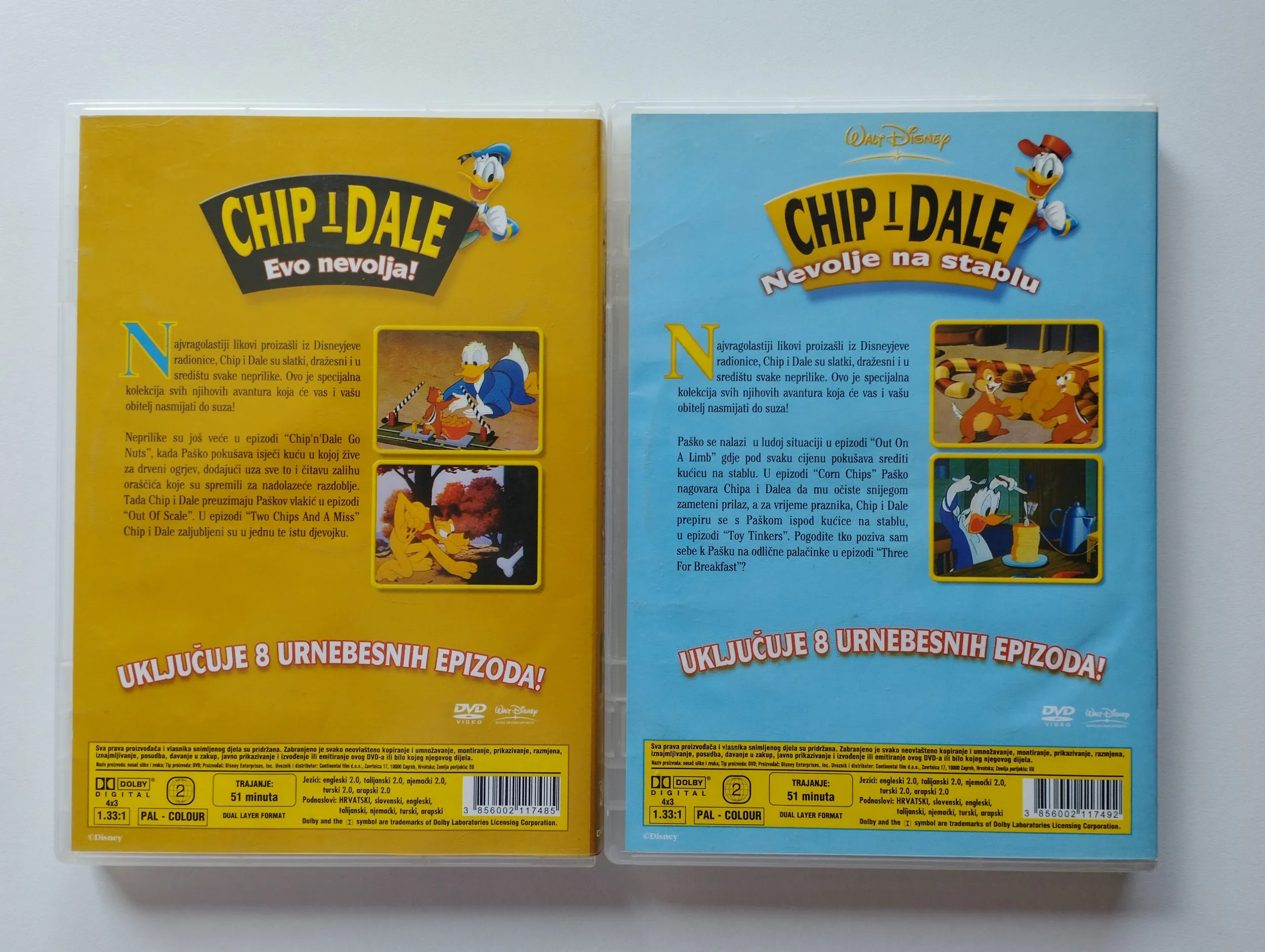 disney - chip i dale evo nevolja! nevolje na stablu dvd lot - slika 2