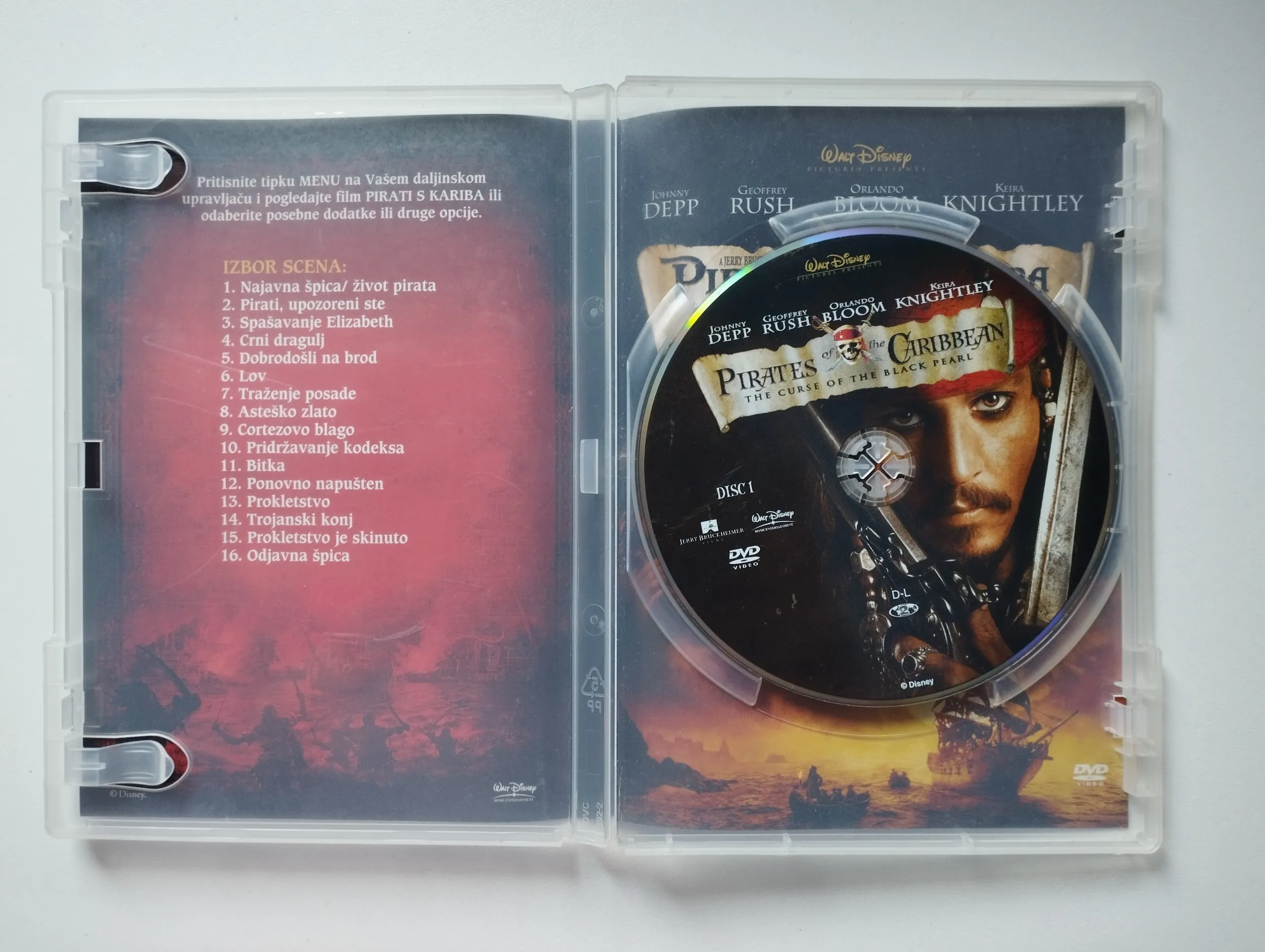 pirati s kariba - prokletstvo crnoga dragulja dvd - slika 2