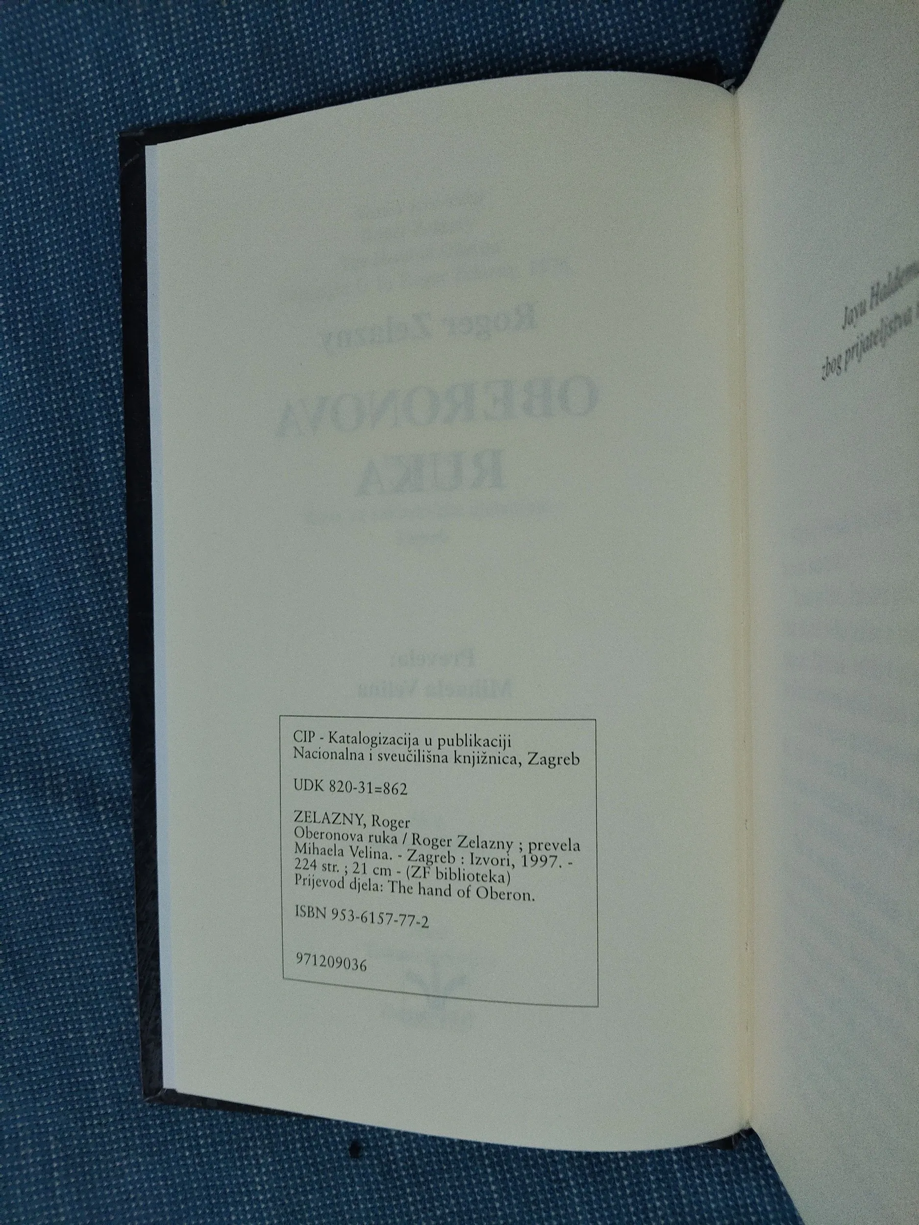 roger zelazny – oberonova ruka - slika 4