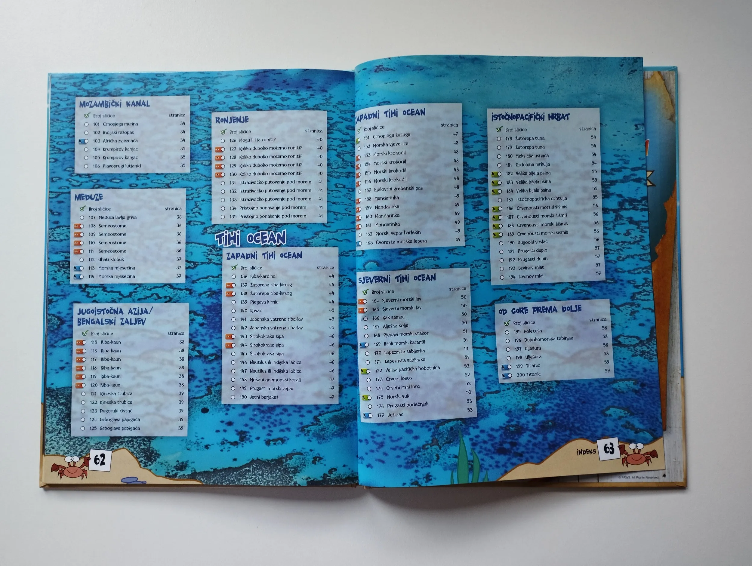 sticker mania - mora i oceani album - slika 6