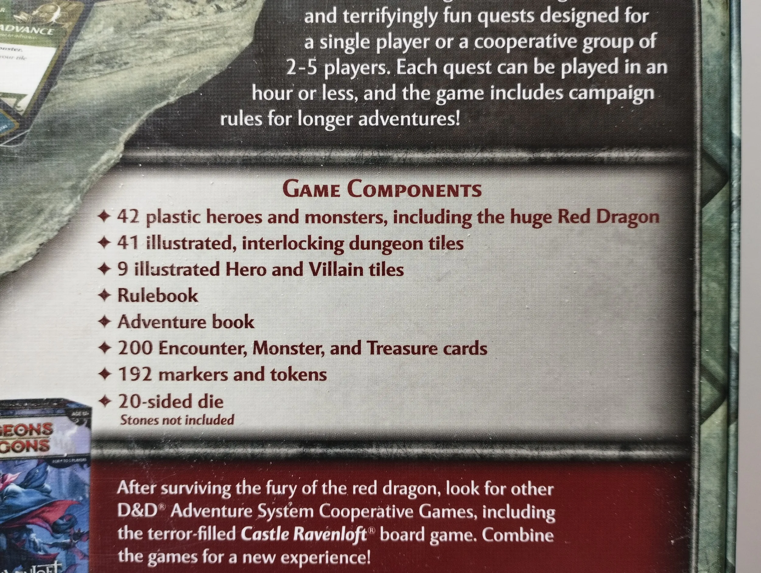dungeons and dragons: wrath of ashardalon board game - slika 3