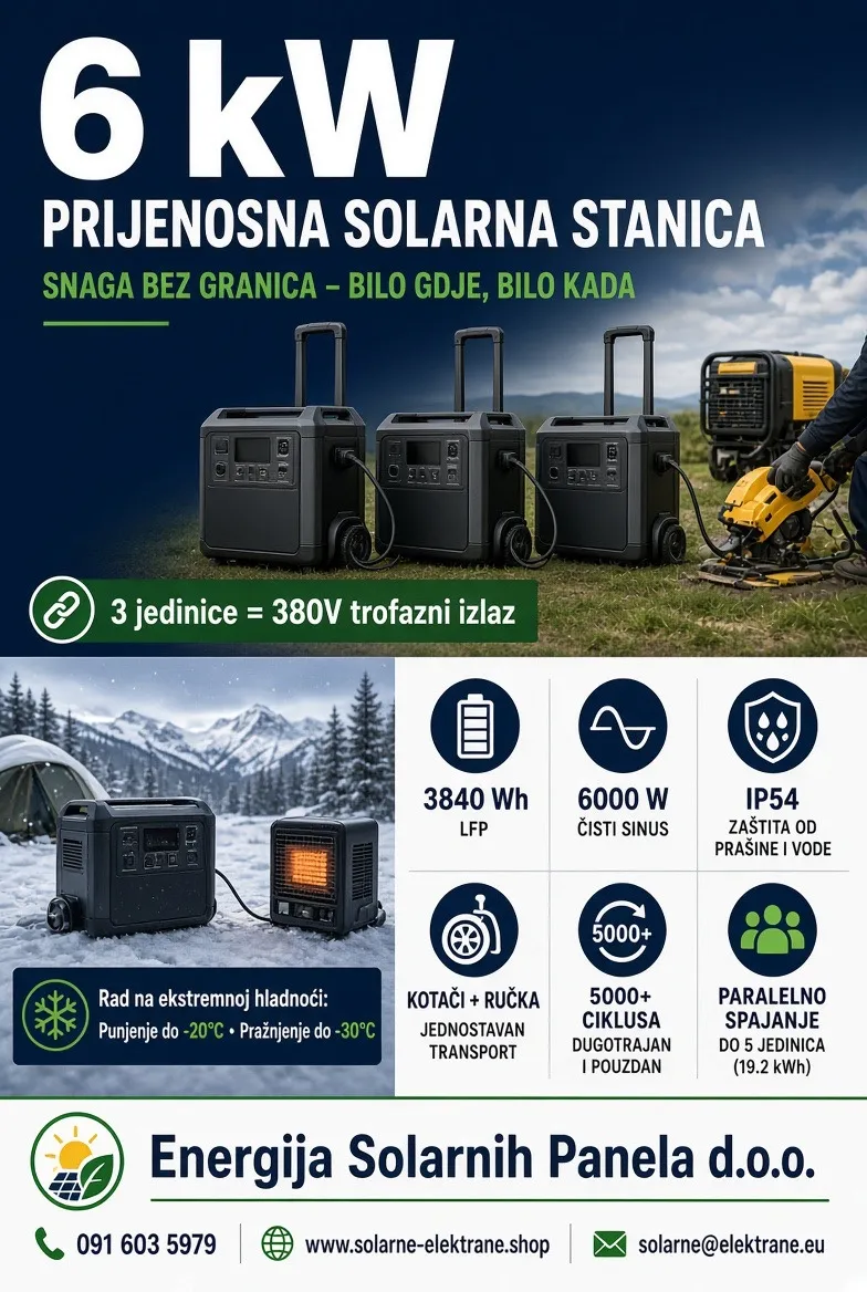 solarni inverter s baterijom za vikendicu 6 kw - slika 1