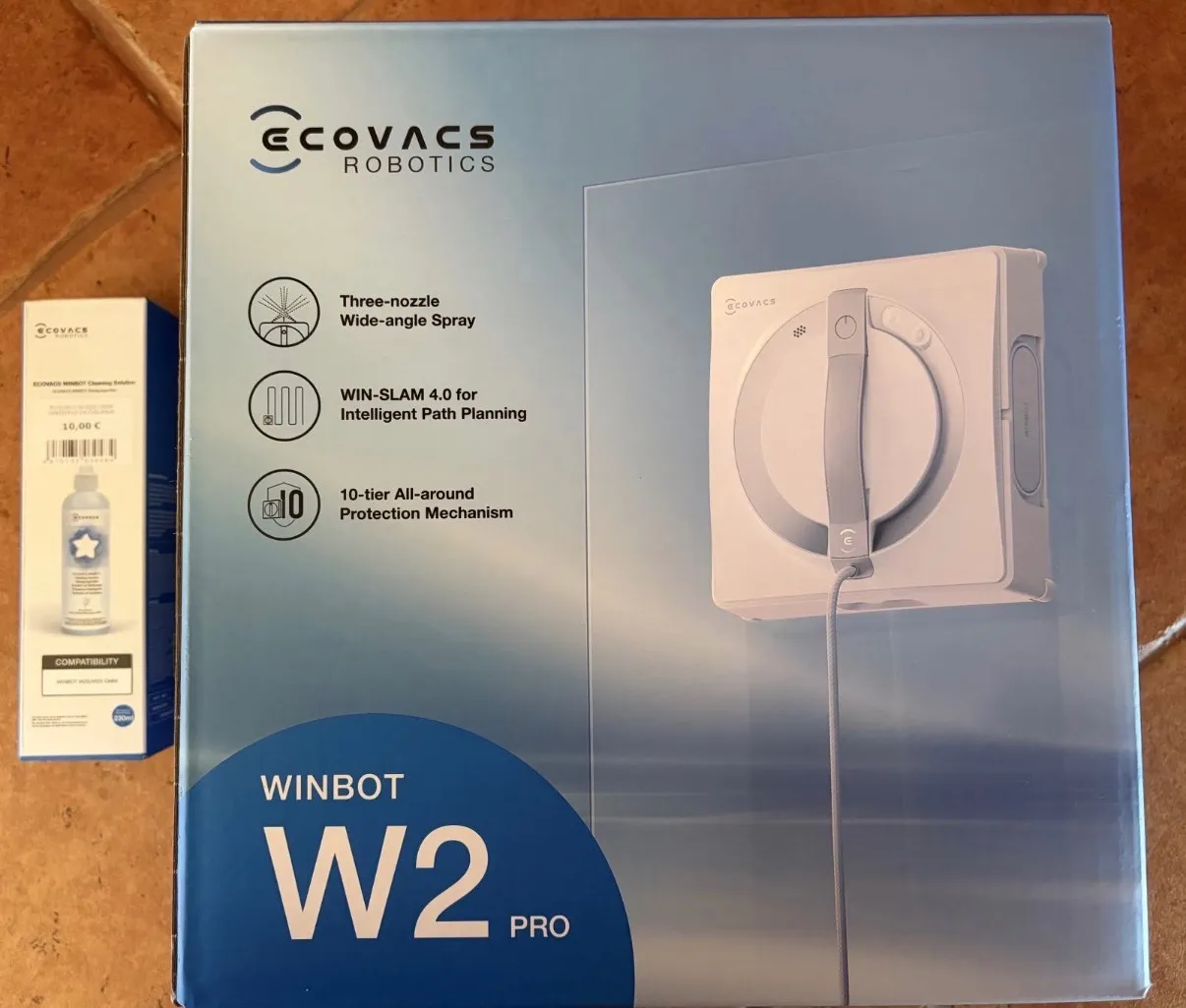 robotski čistač prozora i staklenih stijena ecovacs winbot w2 pro - slika 2