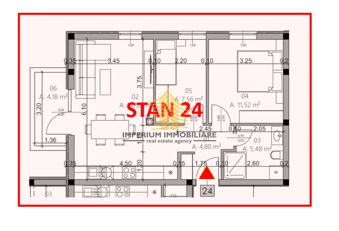 stan, prodaja, pula, monvidal, 57.05m2, 2,5-sobni (2s+db) - slika 4