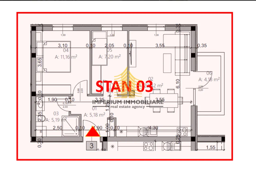 stan, prodaja, pula, monvidal, 56.33m2, 2,5-sobni (2s+db) - slika 4