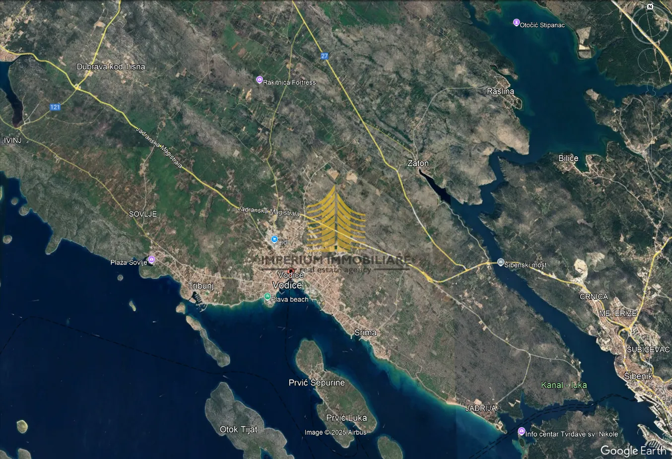 Zemljište, Prodaja, Vodice, 1800m2, Građevinsko