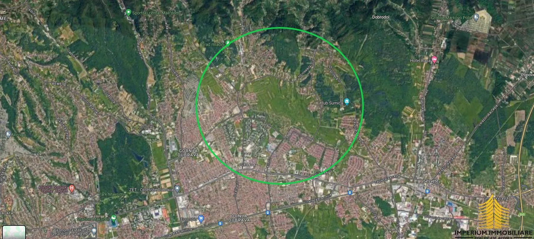 Gornja Dubrava: Građevinsko zemljište 4000m2 - Zagreb
