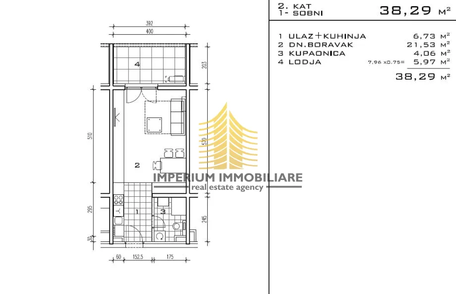 Stan, Najam, Stenjevec, 38.29m2, Garsonijera - Zagreb