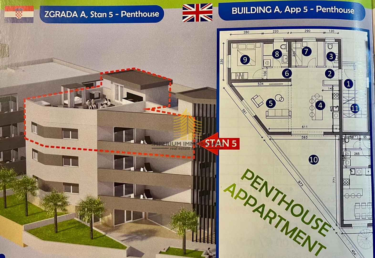 penthouse stan, prodaja, sukošan - slika 3