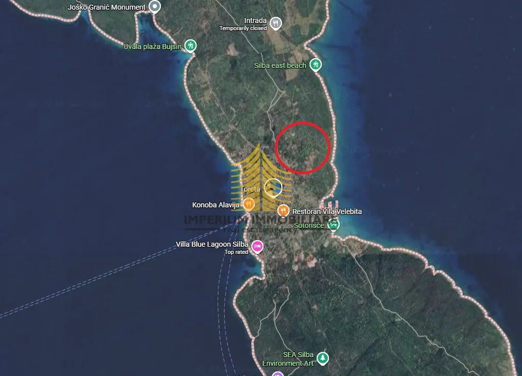 Zemljište, Prodaja, Zadar-okolica, Silba, 1066m2, Građevinsko - Silba, Zadar