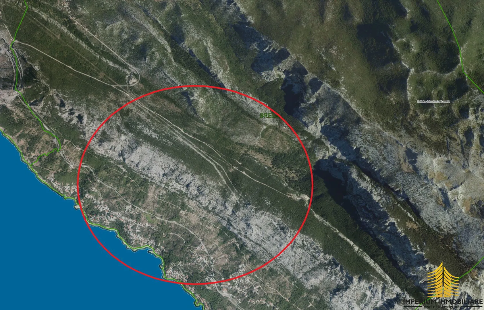 Prodaja - građevinsko zemljište u Brelima - Brela