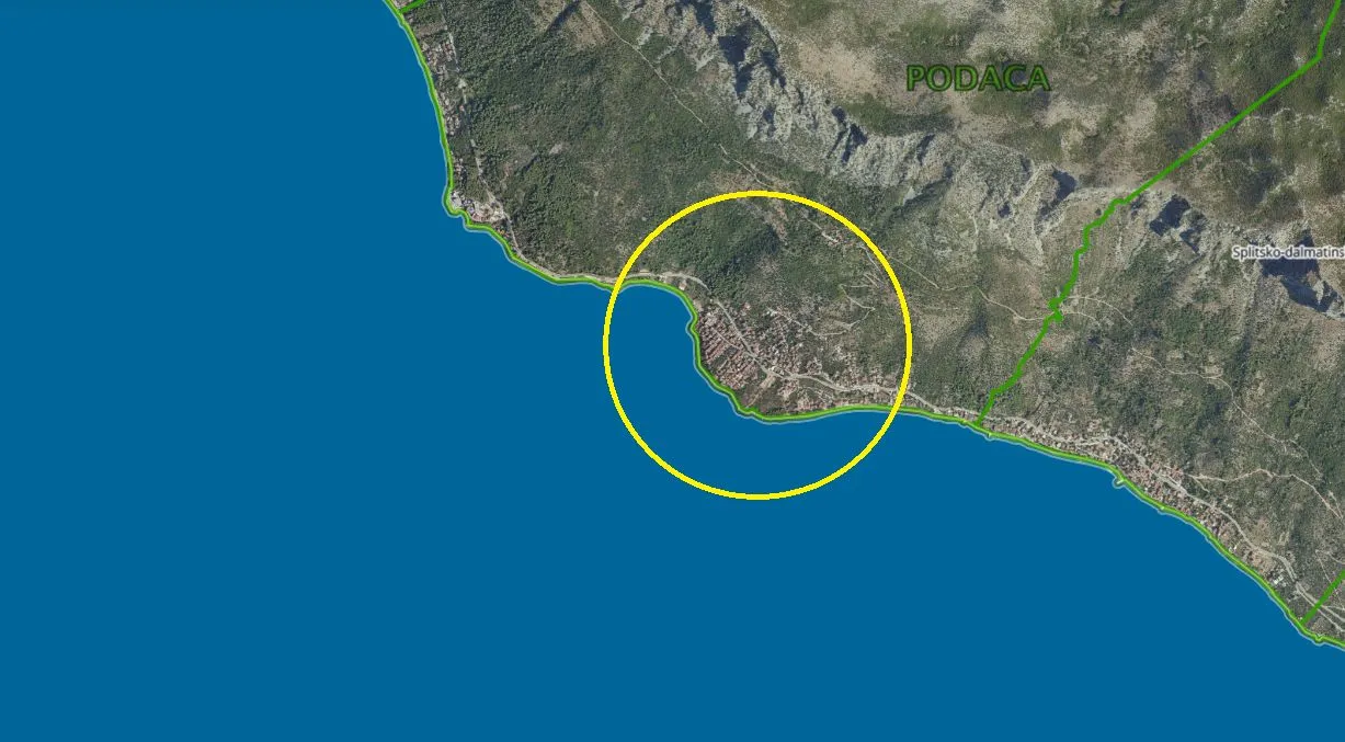 Building plot T1, Gradac, Podaca, 4876 m2, Croatia - Podaca, Gradac
