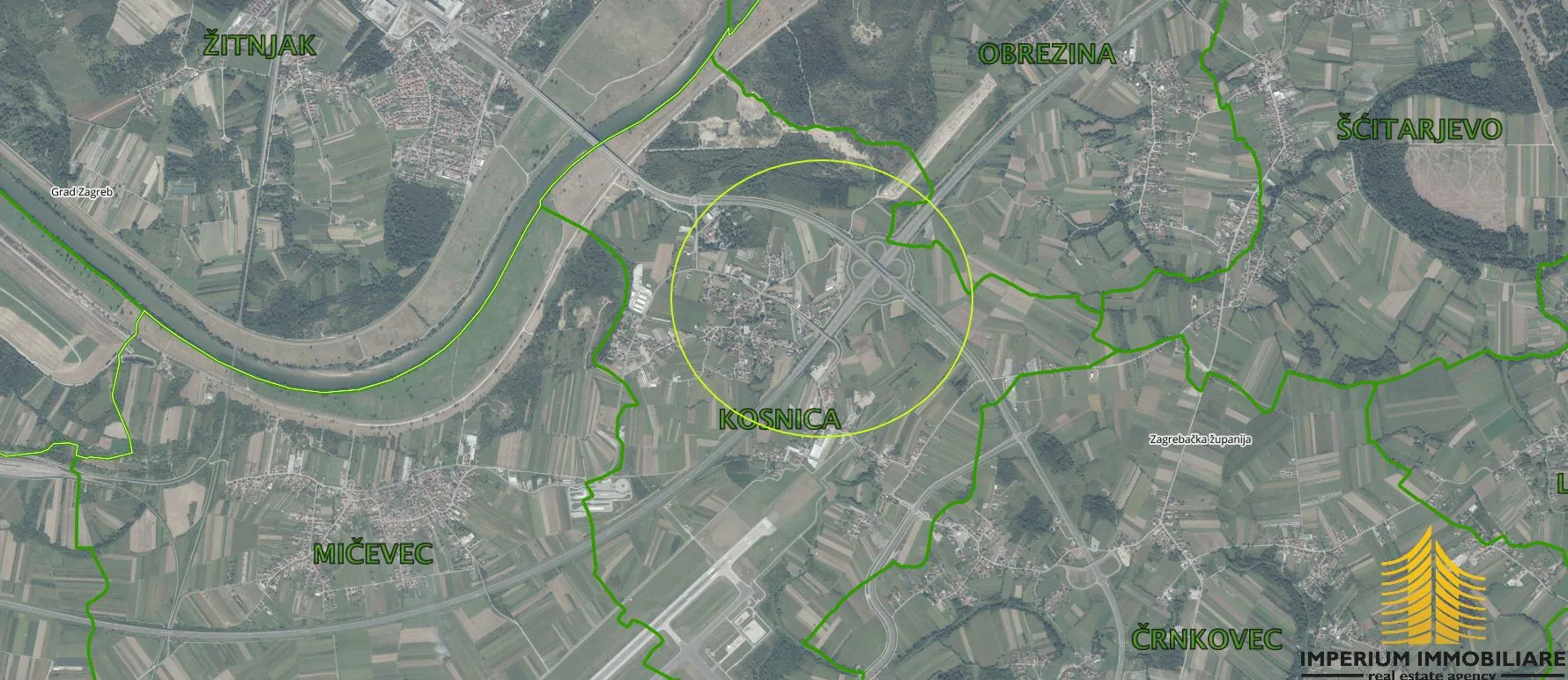Poljoprivredno zemljište: Kosnica, 3277m2, blizina čvora - Buševec, Velika Gorica