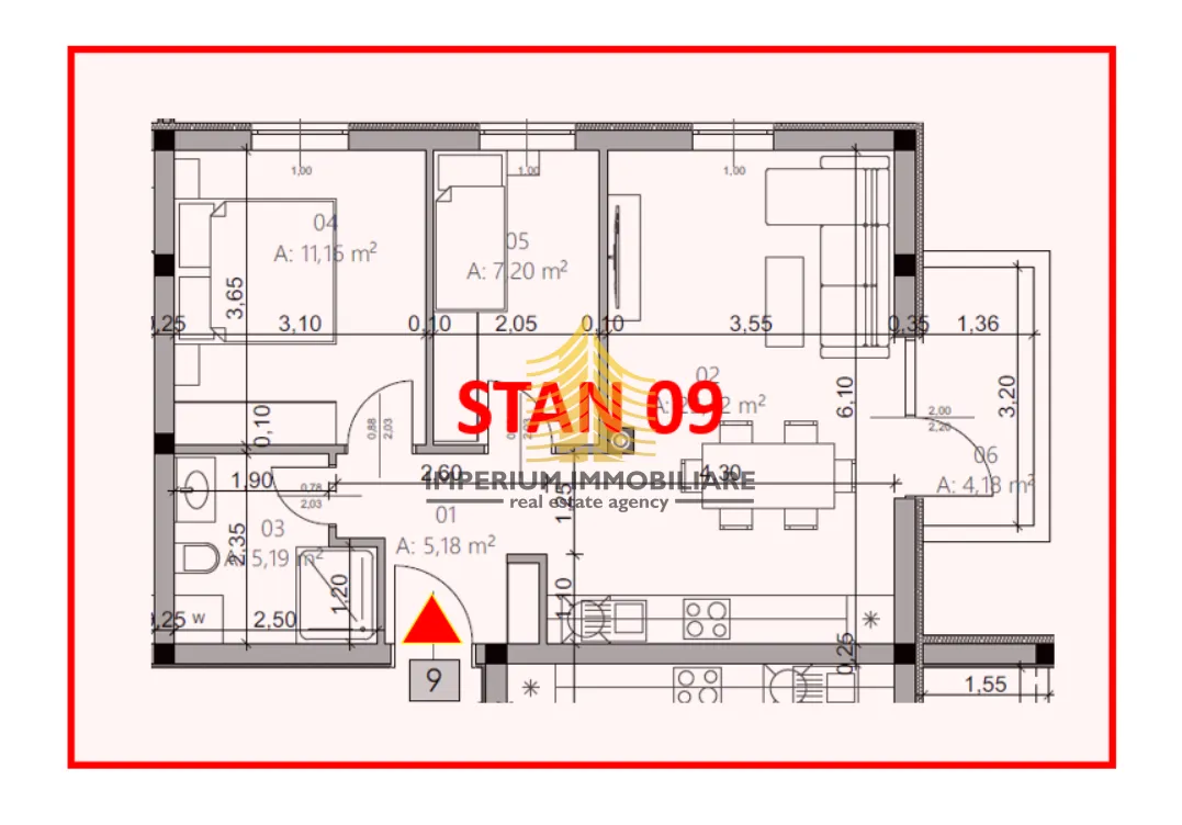 stan, prodaja, pula, monvidal, 56.33m2, 2,5-sobni (2s+db) - slika 4