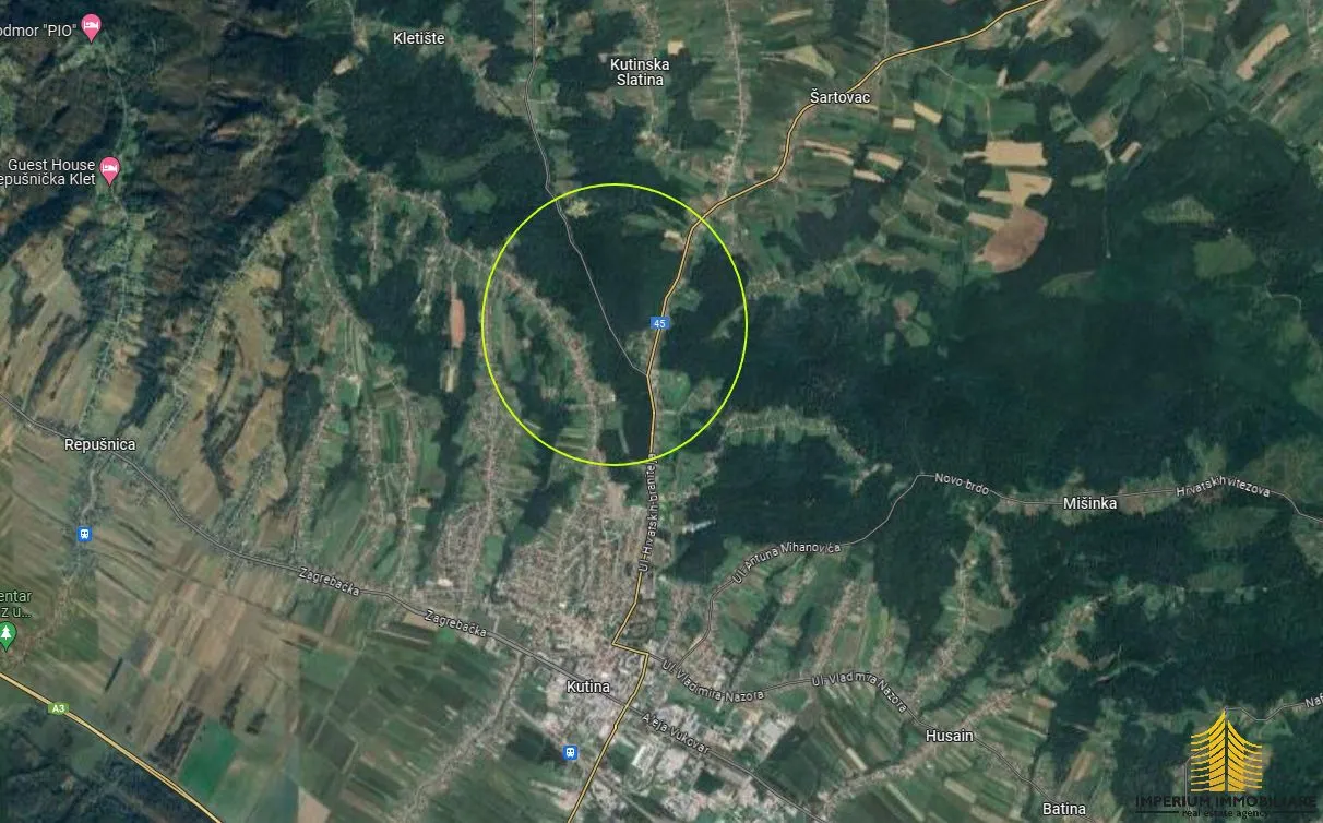 Kutina: Građevinsko zemljište 25.600m2