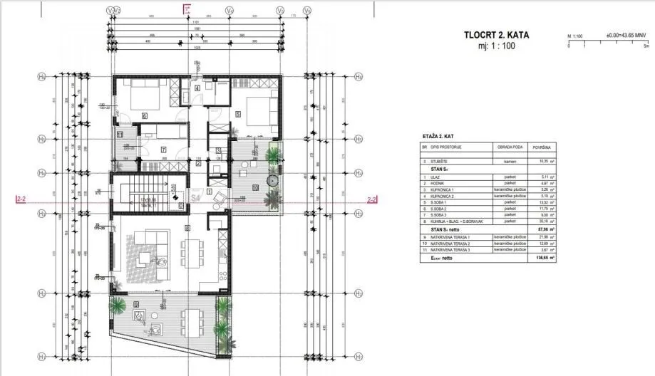 stan, prodaja, kaštel gomilica, 59m2, 3-sobni - slika 4
