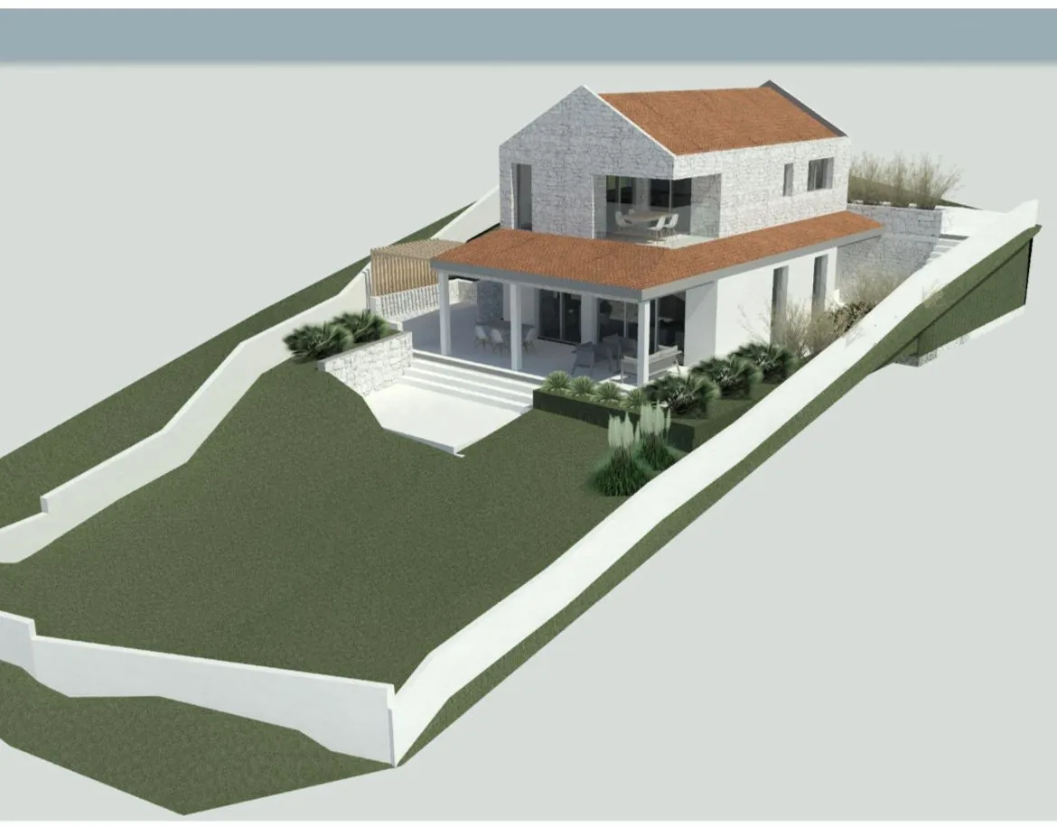 building plot with project, sv. filip and jakov, 466m2, croatia - slika 3