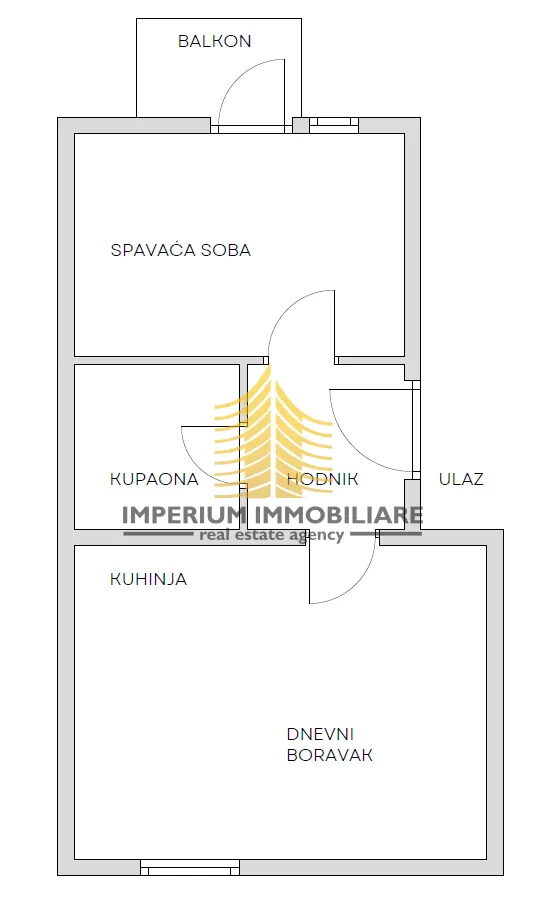 Stan, Prodaja, Trešnjevka - Sjever, Trešnjevka, 44m2, 2-sobni - Zagreb