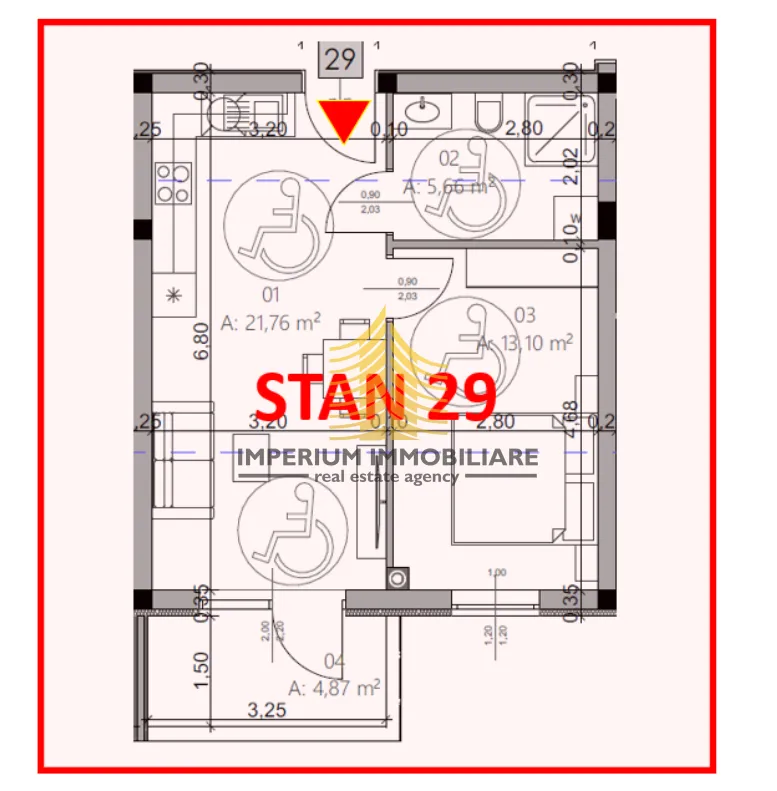 stan, prodaja, pula, monvidal, 45.39m2, 1,5-sobni (1s+db) - slika 4