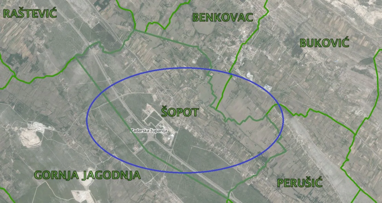 Building land: Benkovac-Šopot 110000m2 - Šopot, Benkovac