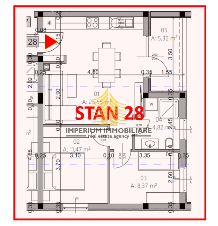 stan, prodaja, pula, monvidal, 55.53m2, 2,5-sobni (2s+db) - slika 4