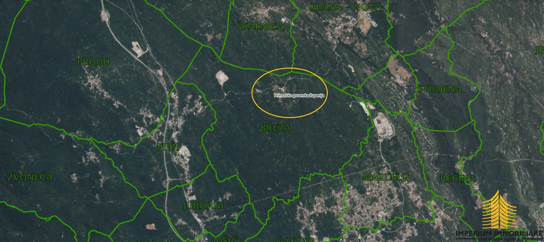 Breza, Građevinsko zemljište 1200m2 - Breza, Klana