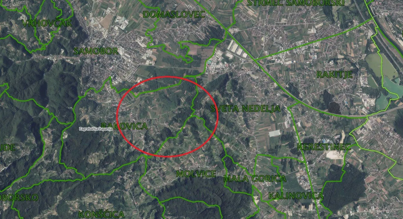 građevinsko zemljište, samobor - kladje, 1591 m2, prodaja - slika 1
