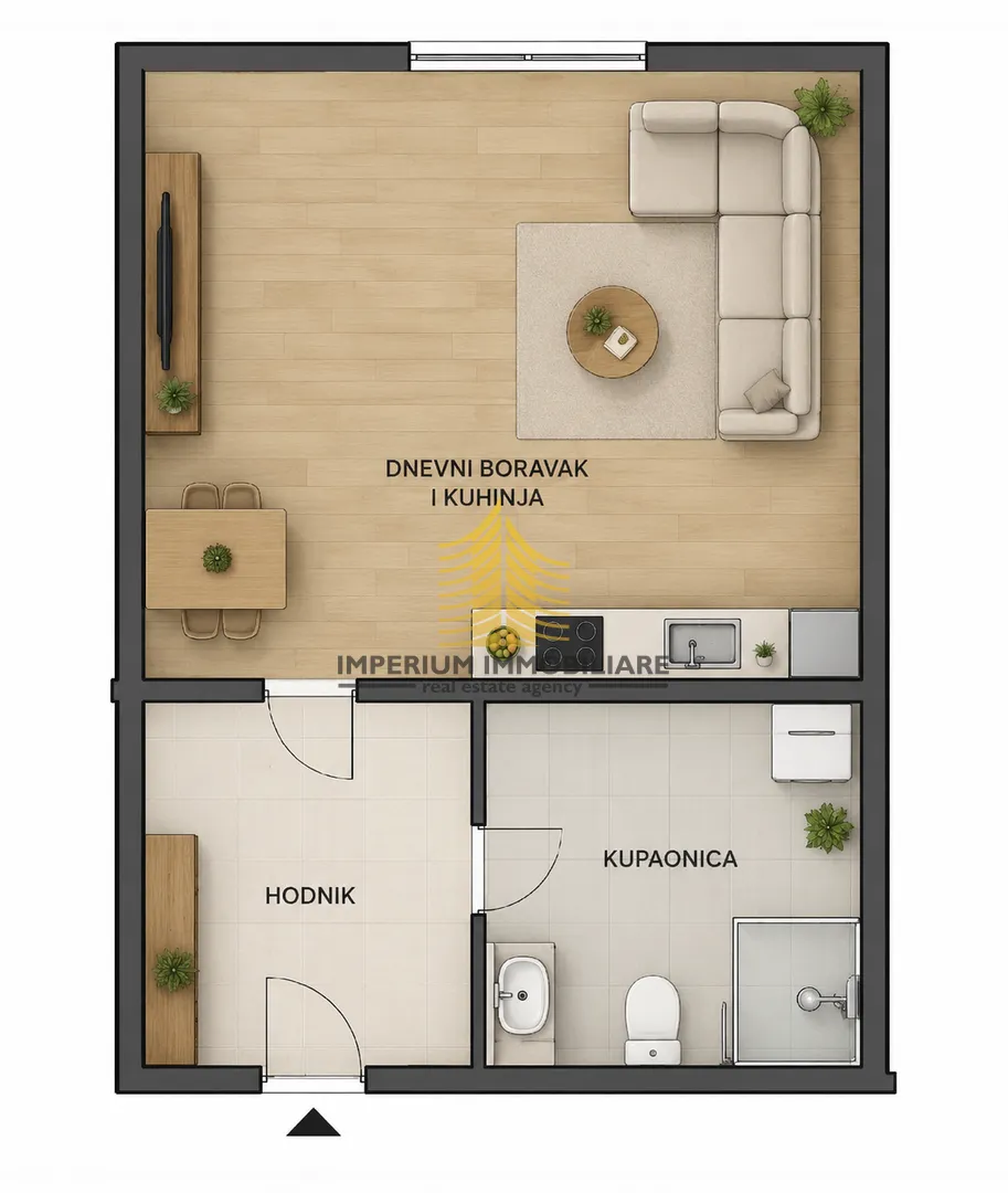 stan, prodaja, podsused - vrapče, gajnice, 21m2, garsonijera - slika 1