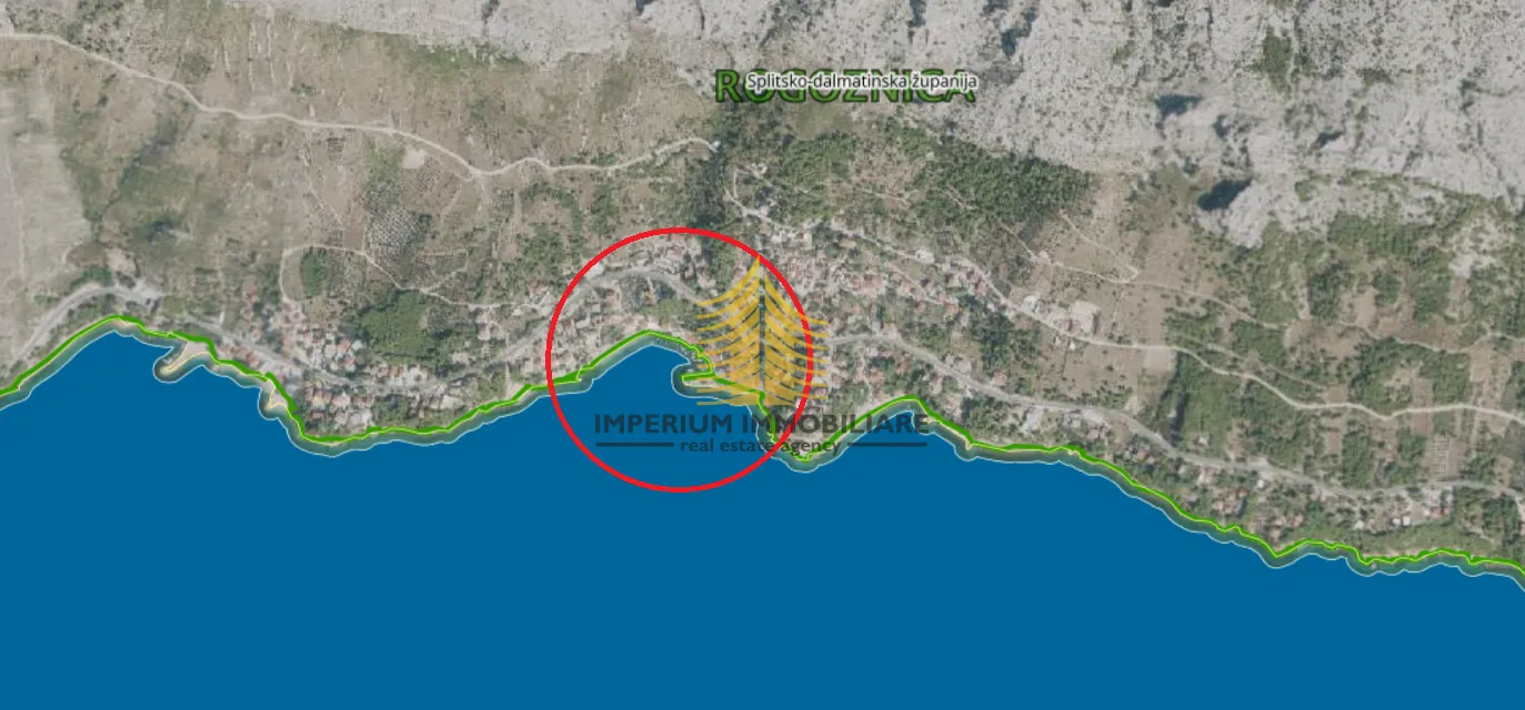 Zemljište, Prodaja, Omiš, Mimice, 488m2, Građevinsko - Mimice, Omiš