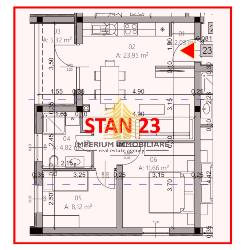 stan, prodaja, pula, monvidal, 55.9m2, 2,5-sobni (2s+db) - slika 4