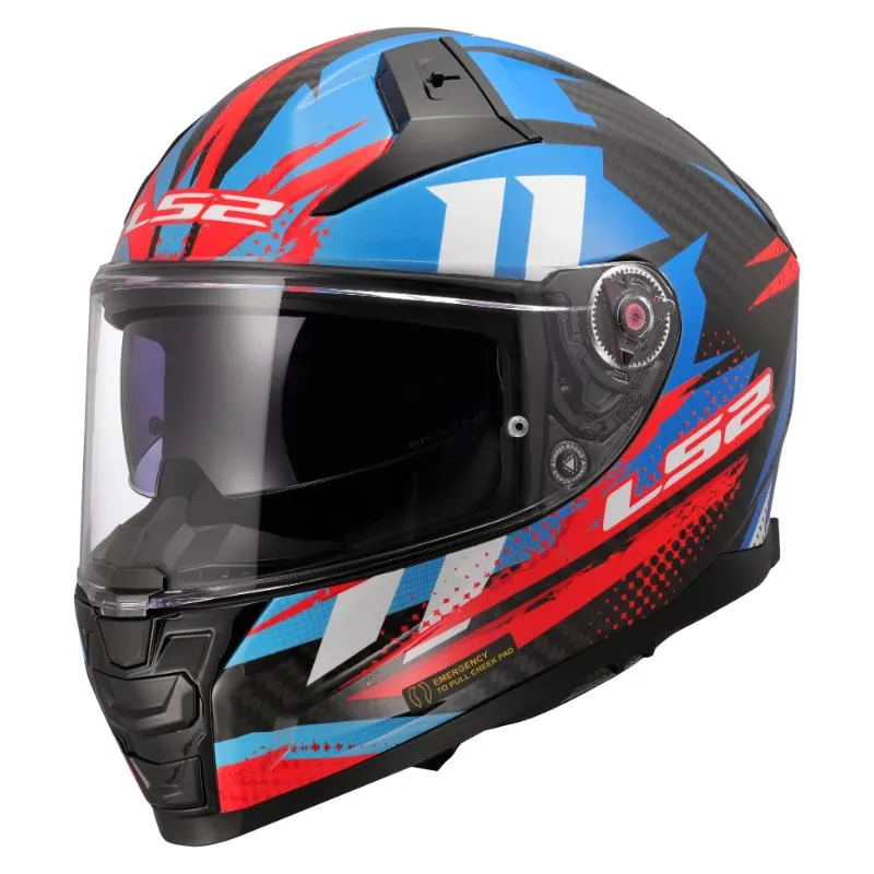 Kaciga Ls2 Ff811 Vector Ii Karbon Tantic Crveno-Plava - Split
