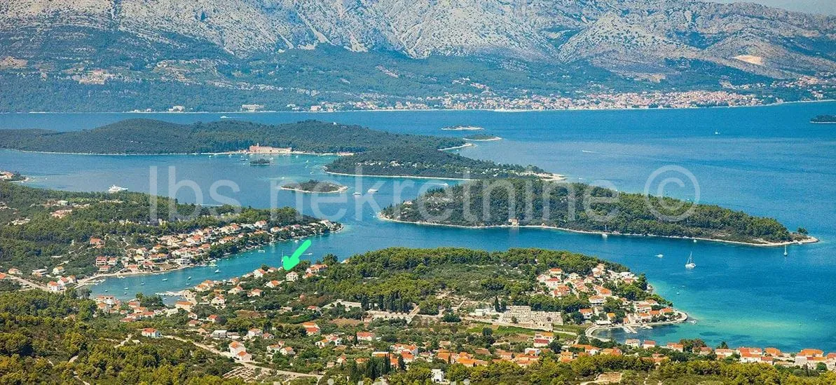 građevinsko zemljište 742 m² 100 m od mora lumbarda, korčula - slika 2