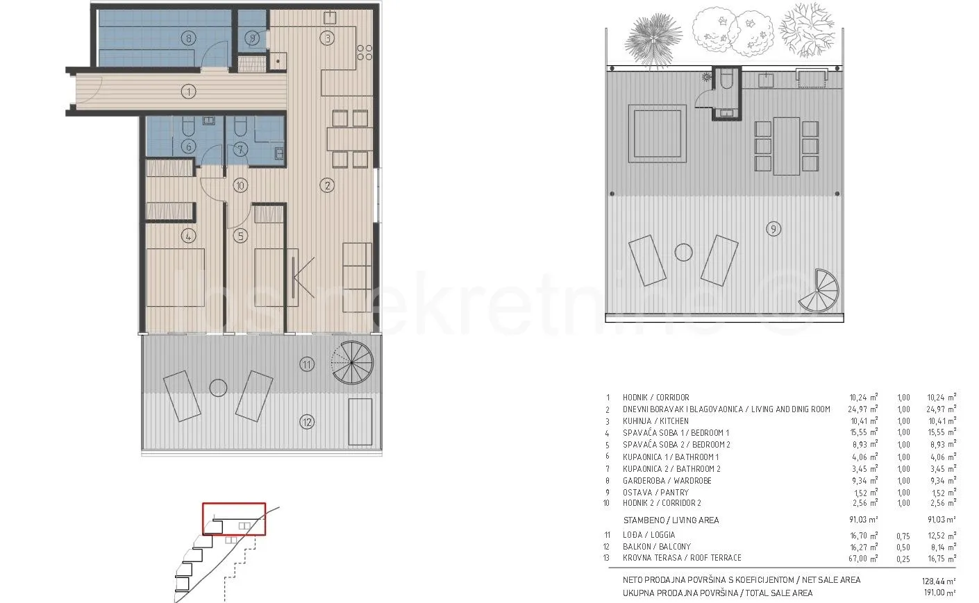 penthouse prvi red do mora, jesenice - slika 5
