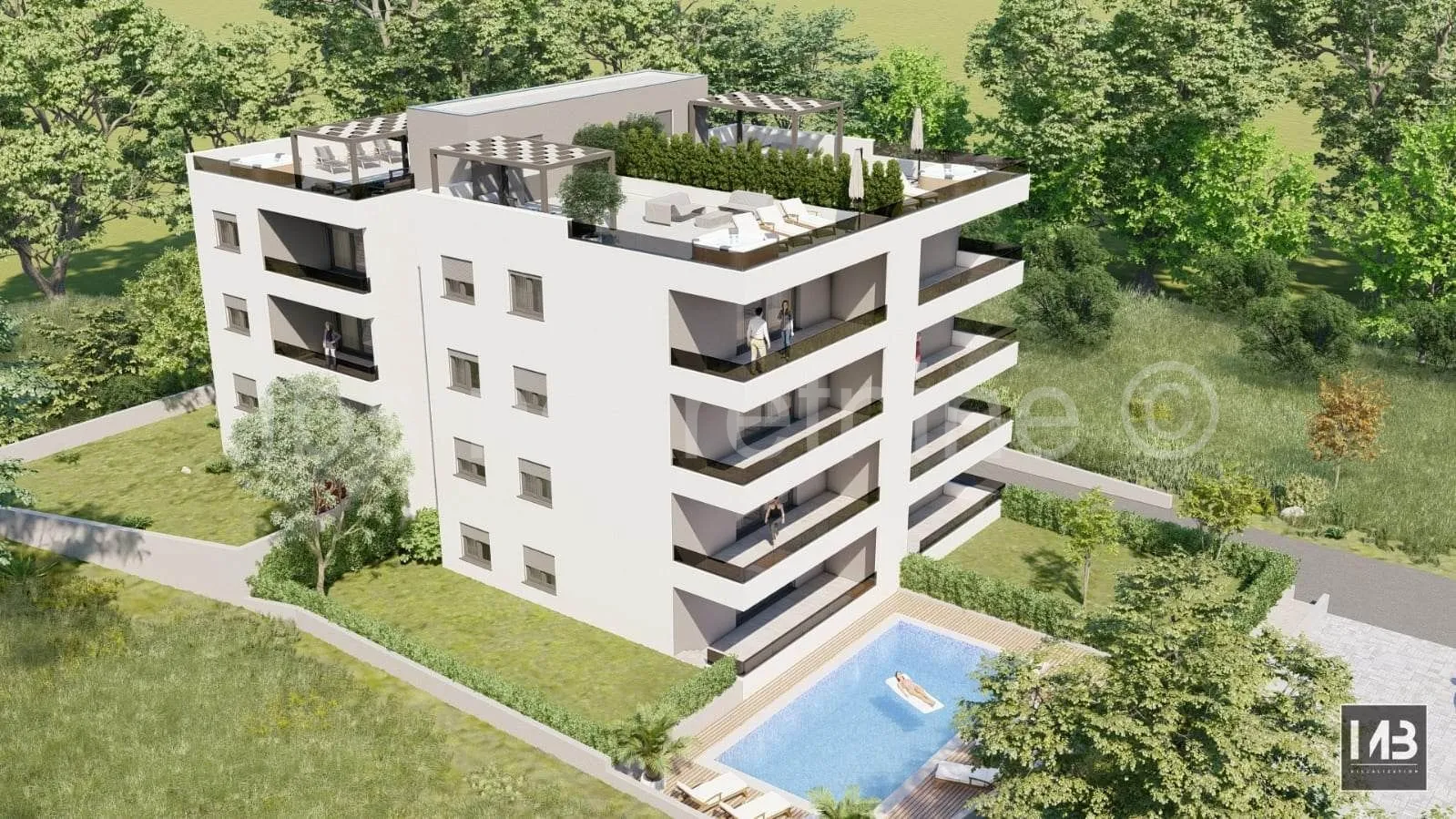 ***komforan dvosoban stan sa krovnom terasom- 80 m od mora!!!*** - slika 3