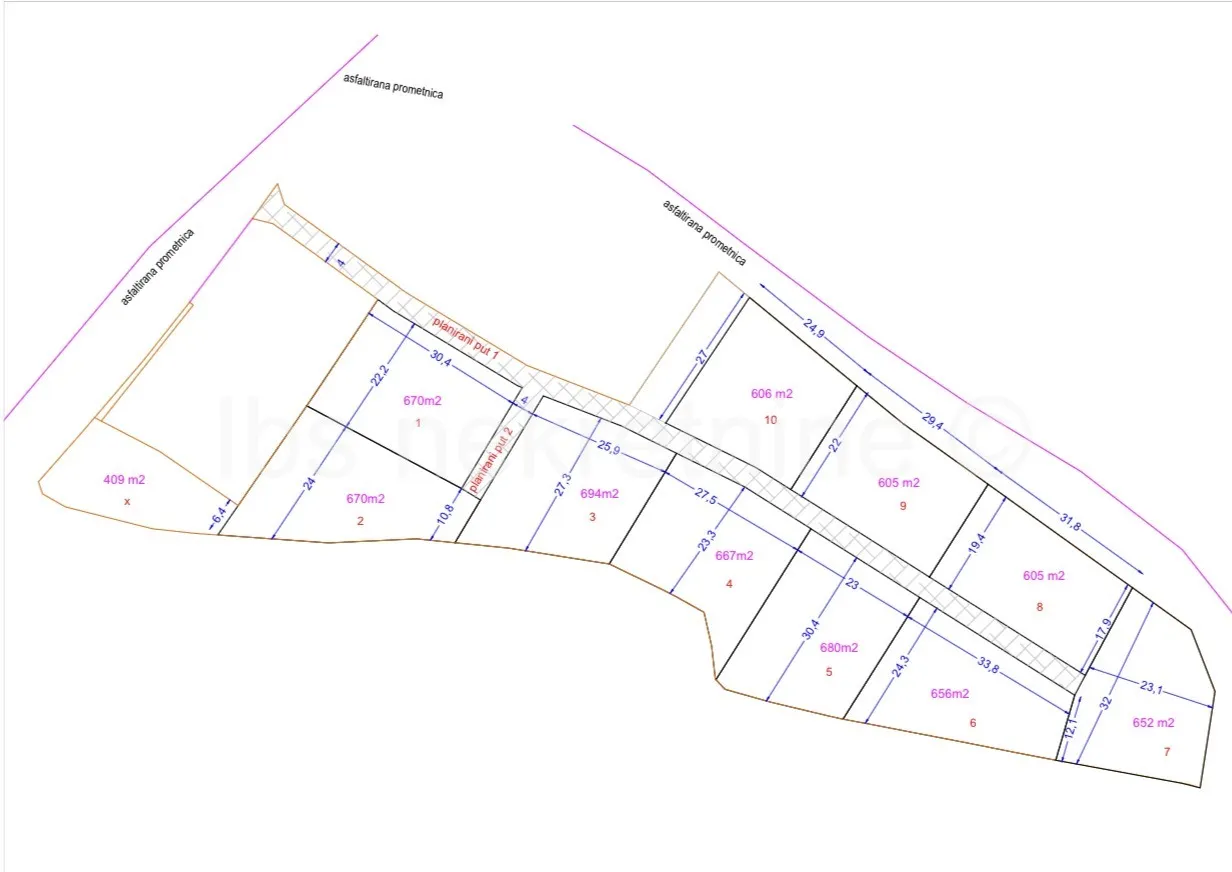glavice – više građevinskih zemljišta od 600 do 680 m² - slika 3