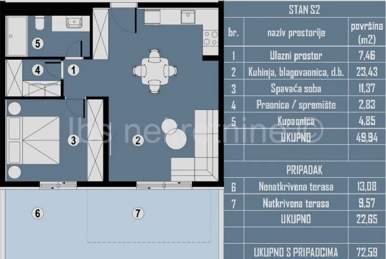 novogradnja okrug gornji jednosoban stan - slika 10