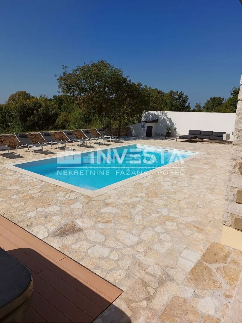 okolica svetvinčenta, prekrasna rustikalna vila s bazenom 155 m2, 4ss - slika 14