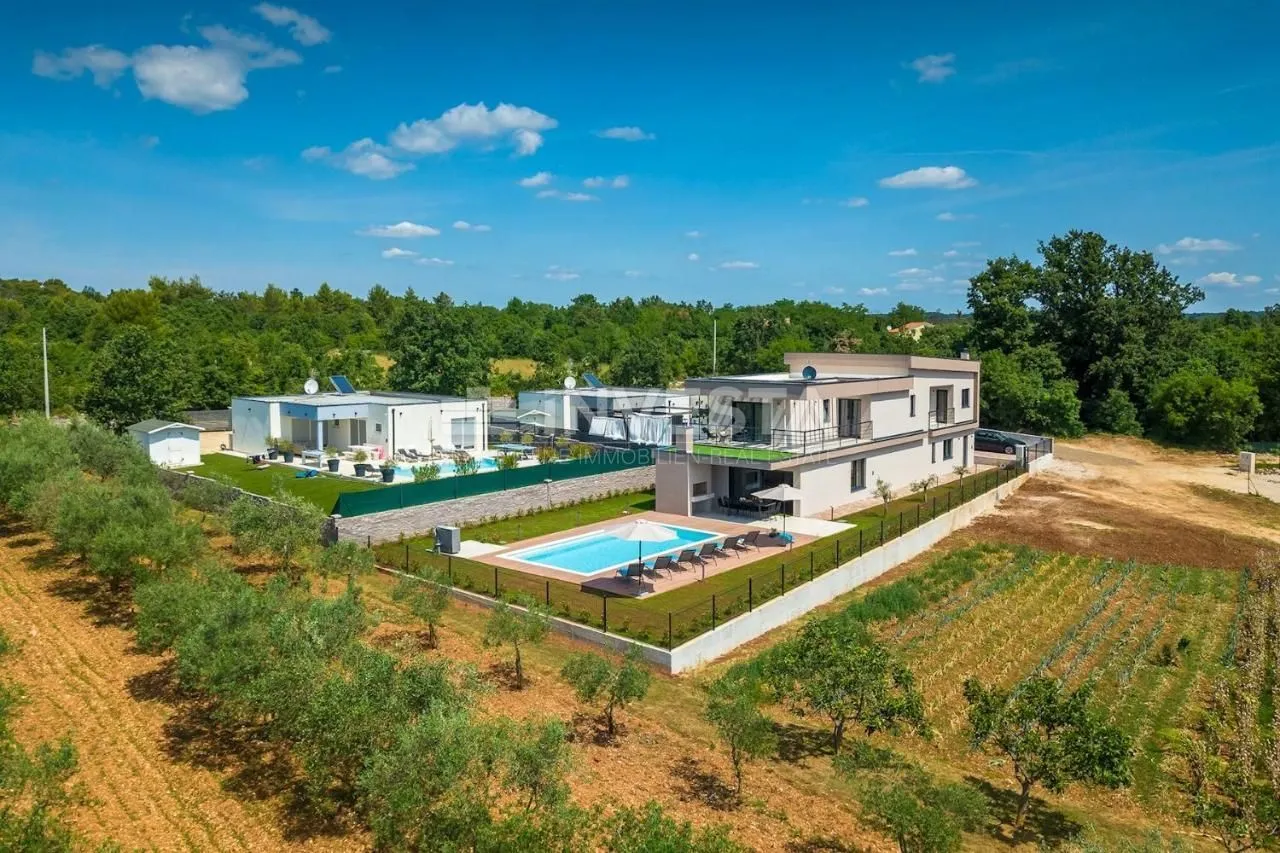 okolica svetvinčenta, novoizgrađena luksuzna vila s grijanim bazenom - slika 26
